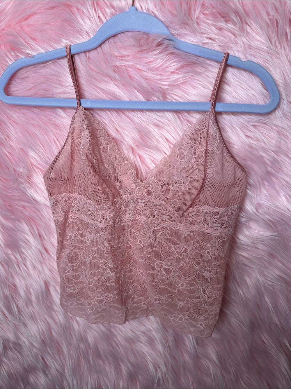 Victoria's Secret Blush Pink Lace Cami